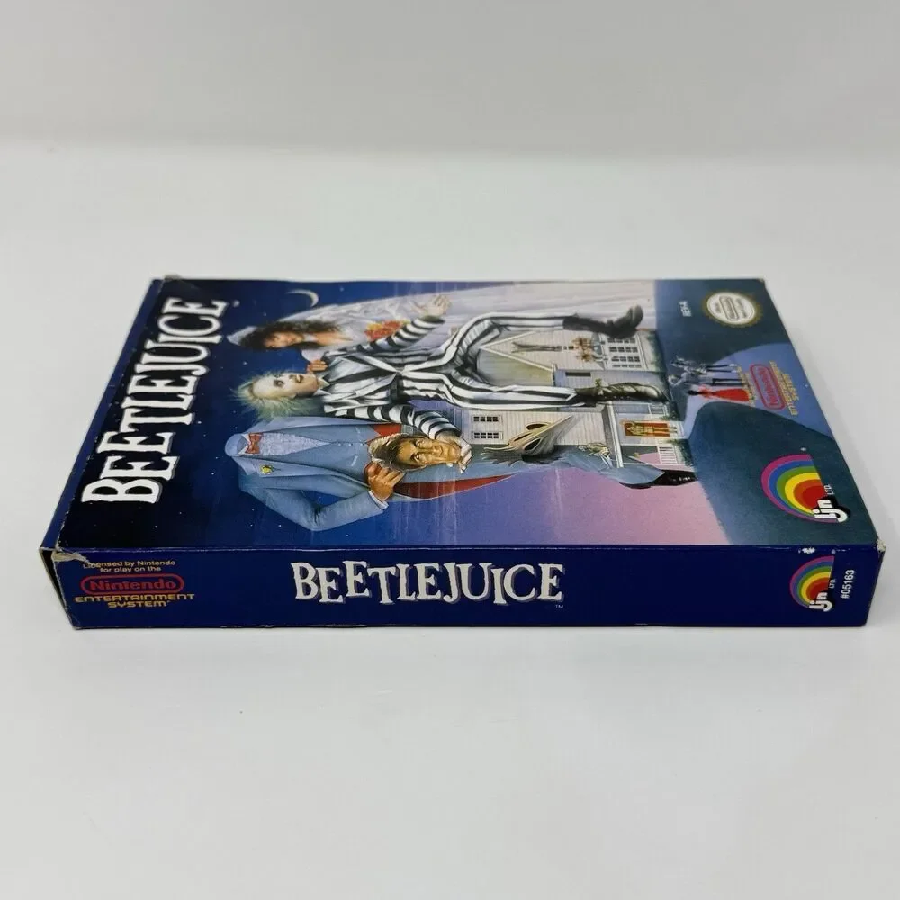 Beetlejuice Nintendo NES No Manual Box Poster Inserts Tested